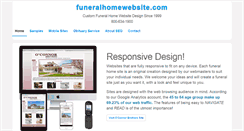 Desktop Screenshot of funeralhomewebsite.com